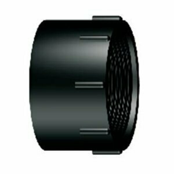 Lesso America Lesso Pipe Adapter, 1-1/2 in, Hub x FIPT, ABS, Black LN101-015